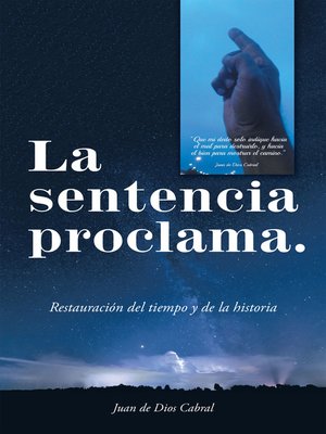 cover image of La Sentencia Proclama.
